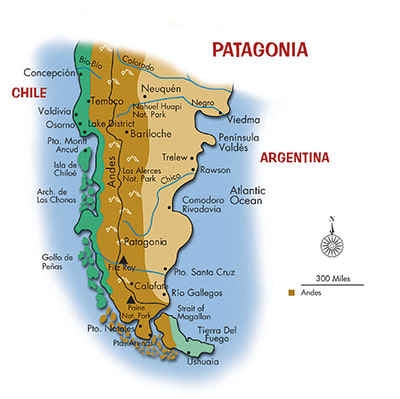 巴塔哥尼亚地图