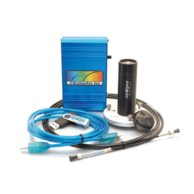 The lab spectroradiometer complete package includes a USB drive with required drivers and software.