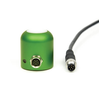 放大光度传感器带有内置电缆连接器。