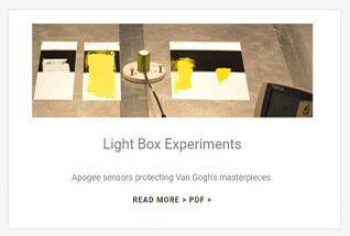 Apogee Instruments photometric sensor case studies.