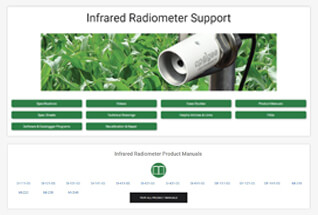 红外辐射计产品支持信息。