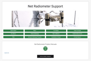 净辐射计的产品支持信息。