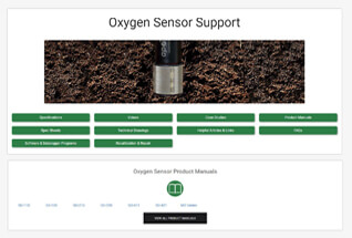 氧气传感器的产品支持信息。