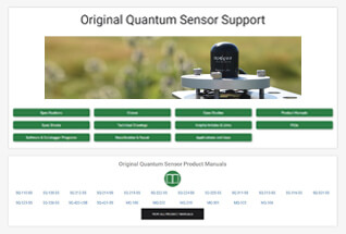 Product support information for original quantum sensors.